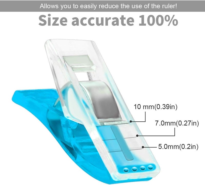 Yalis 100 Pcs Premium Sewing Clips Multipurpose Sewing Accessories Quilting Supplies Crafting Tools, Assorted 9 Bright Colors - Image 2